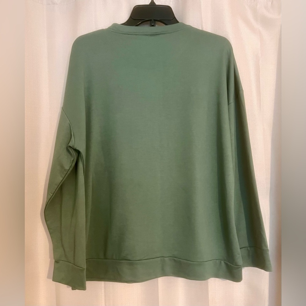 DIGIPRINT APPAREL Boy Mama Sage Green Crewneck Sweatshirt XL - Picture 4 of 4